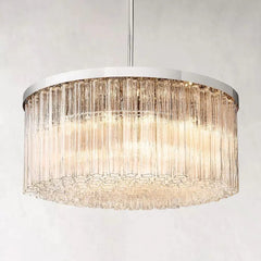 Franing Chandelier,SHOP ALL,glass chandelier Polished Nickel Cielitoe Round Chandelier 36''