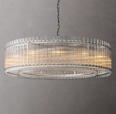 Franing Chandelier,SHOP ALL,glass chandelier Polished Nickel San Marcon Round Chandelier 60"