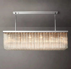 Franing Chandelier,SHOP ALL,glass chandelier Polished Stainless Steel Cielitoe Linear Chandelier 72″  21-Lights