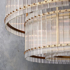 Franing Chandelier,SHOP ALL,glass chandelier San Marcon 2-Tier Round Chandelier 48"