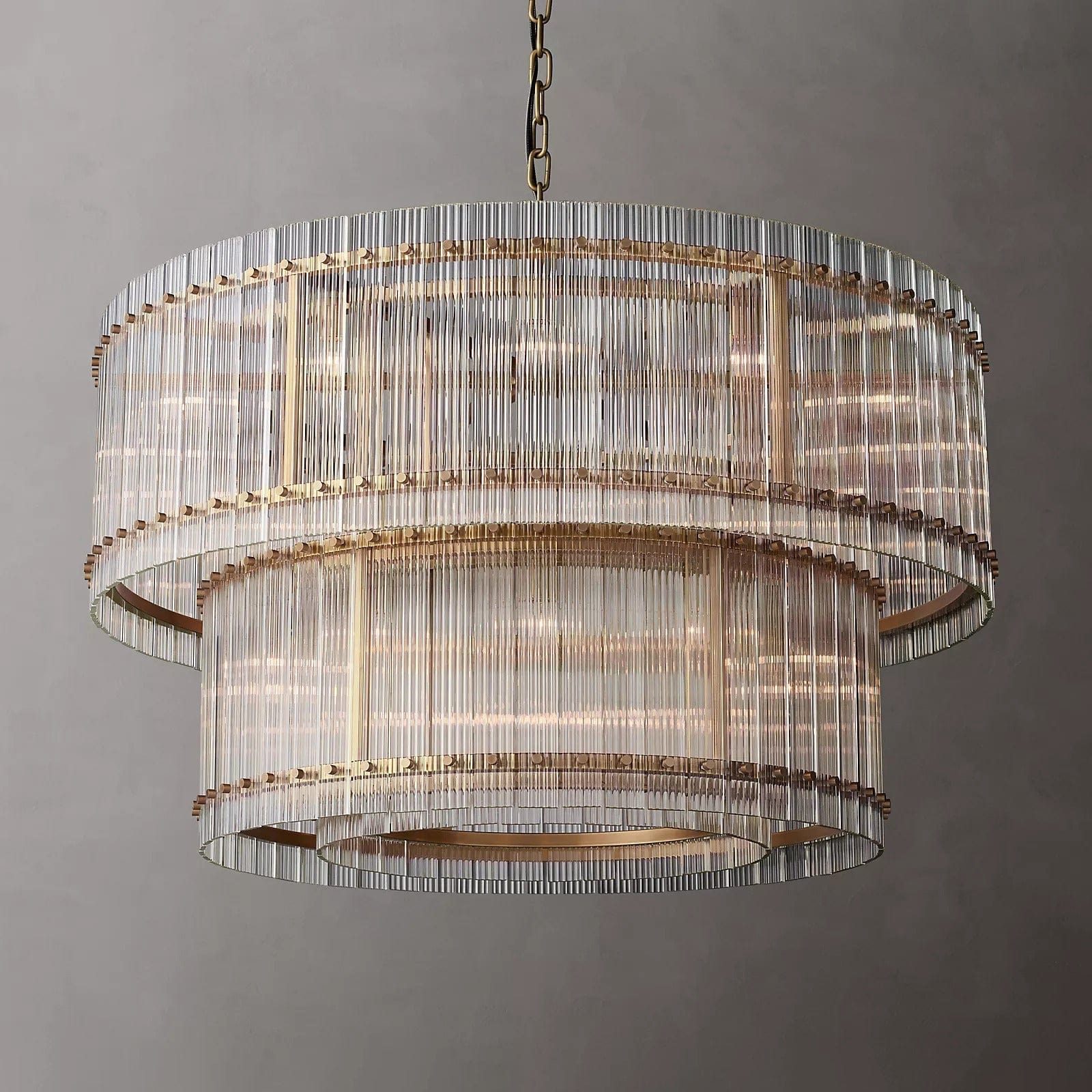 Franing Chandelier,SHOP ALL,glass chandelier San Marcon 2-Tier Round Chandelier 48"
