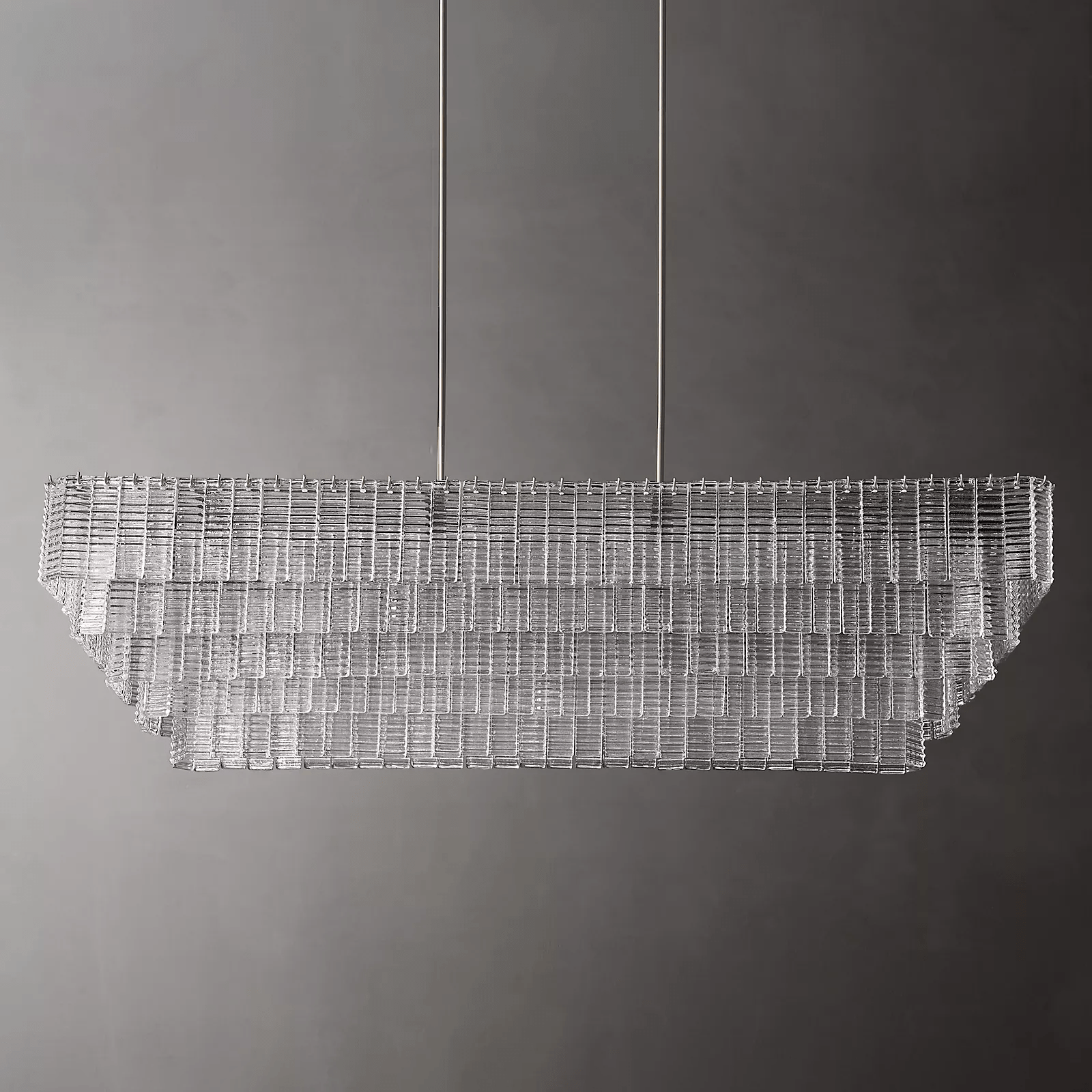 Franing Chandelier,SHOP ALL,glass chandelier Siren Glass Rectangular Chandelier 77"