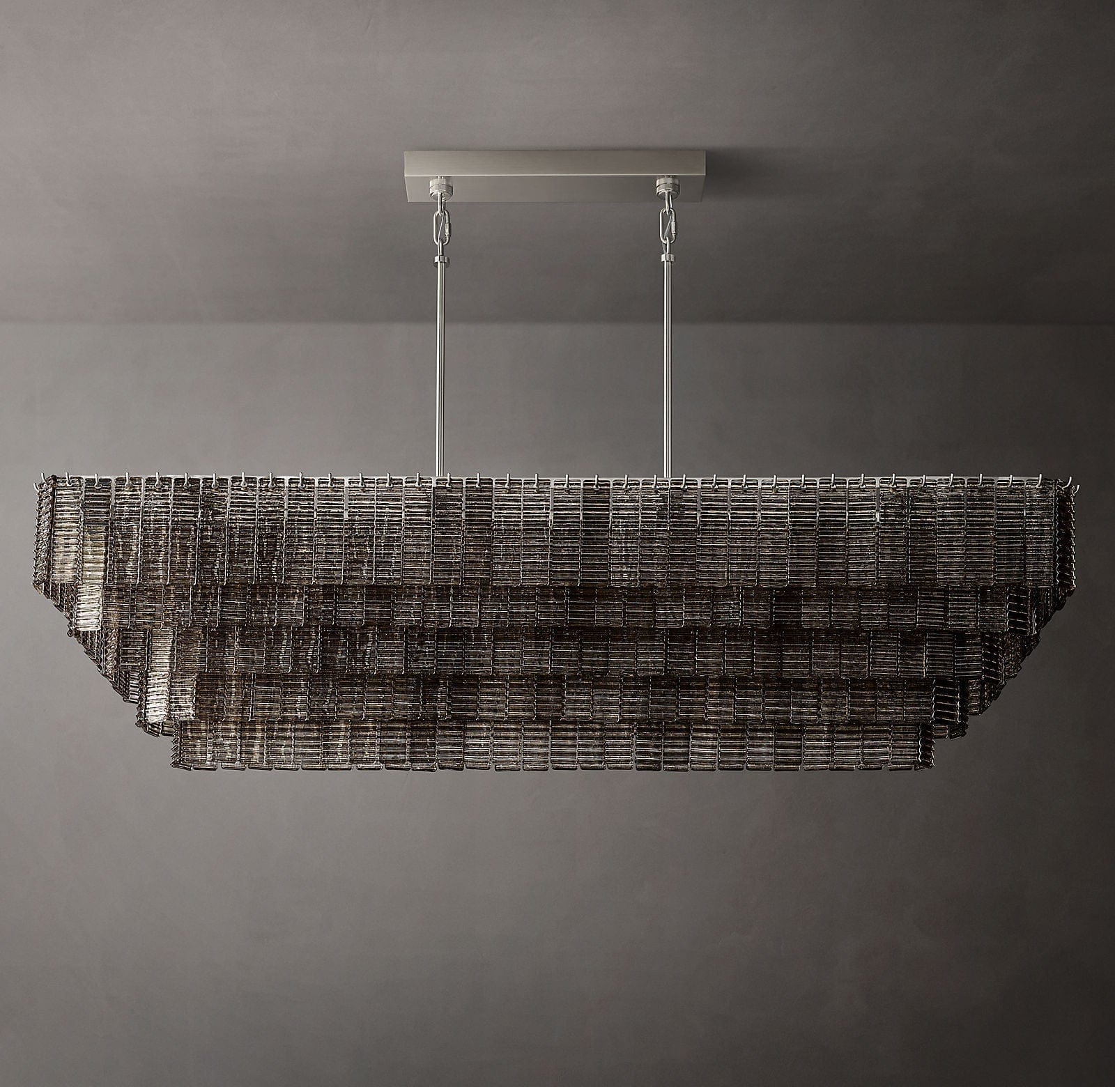 Franing Chandelier,SHOP ALL,glass chandelier Siren Glass Rectangular Chandelier 77"