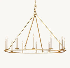Franing Chandelier,SHOP ALL,metal chandelier,Farmhouse 19TH C. ENGLISH OPENWORK ROUND CHANDELIER 50"