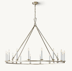 Franing Chandelier,SHOP ALL,metal chandelier,Farmhouse 19TH C. ENGLISH OPENWORK ROUND CHANDELIER 60"