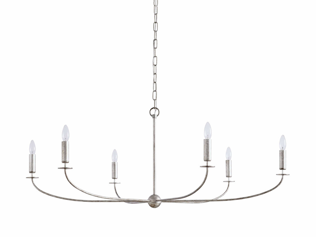 Franing Chandelier,SHOP ALL,metal chandelier,Farmhouse 6 LIGHT Arnett Round Chandelier in Silver