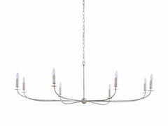 Franing Chandelier,SHOP ALL,metal chandelier,Farmhouse 8 LIGHT Arnett Round Chandelier in Silver