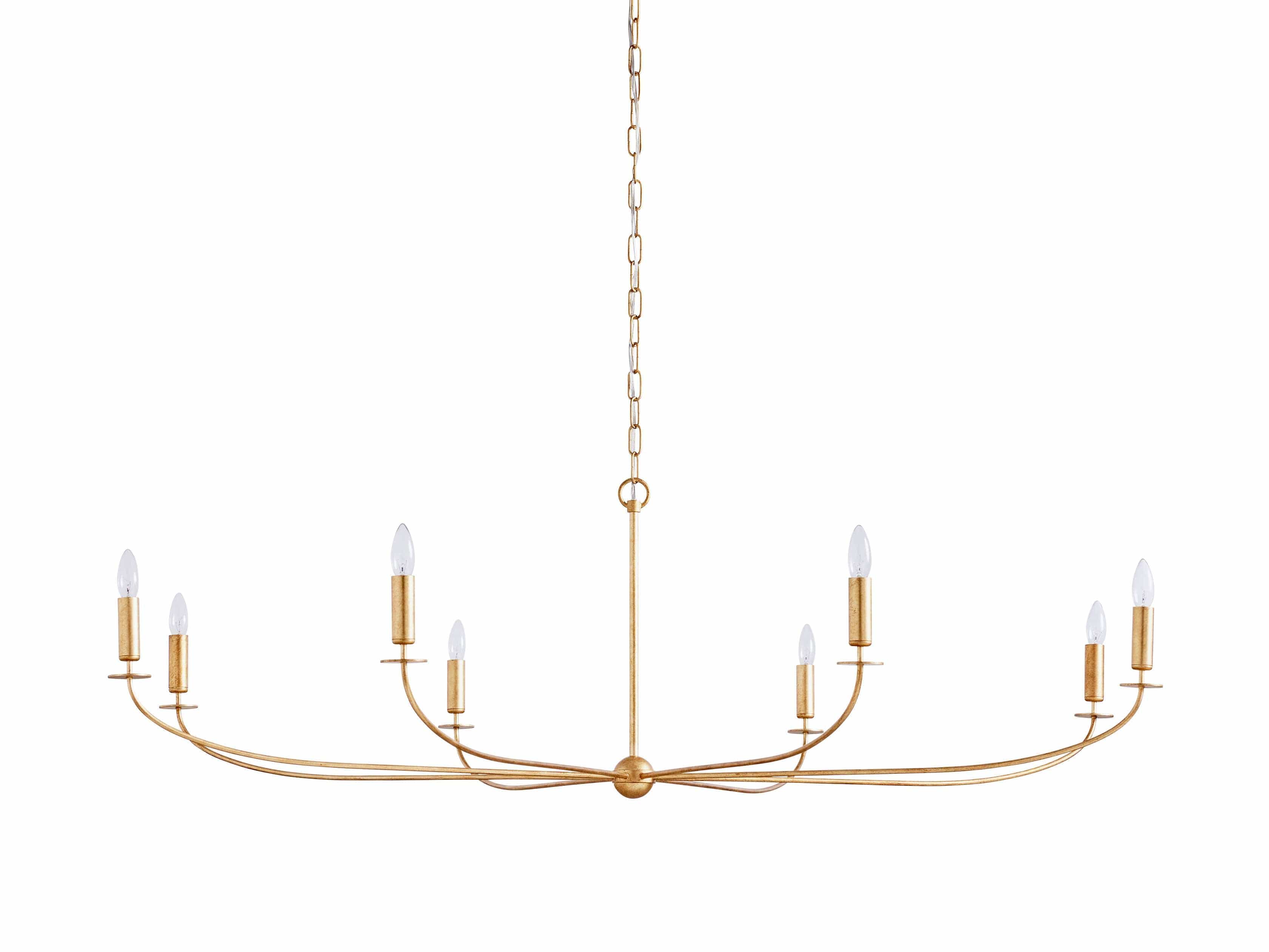Franing Chandelier,SHOP ALL,metal chandelier,Farmhouse 8 LIGHT / GOLD Arnett Round Chandelier