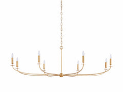 Franing Chandelier,SHOP ALL,metal chandelier,Farmhouse 8 LIGHT / GOLD Arnett Round Chandelier
