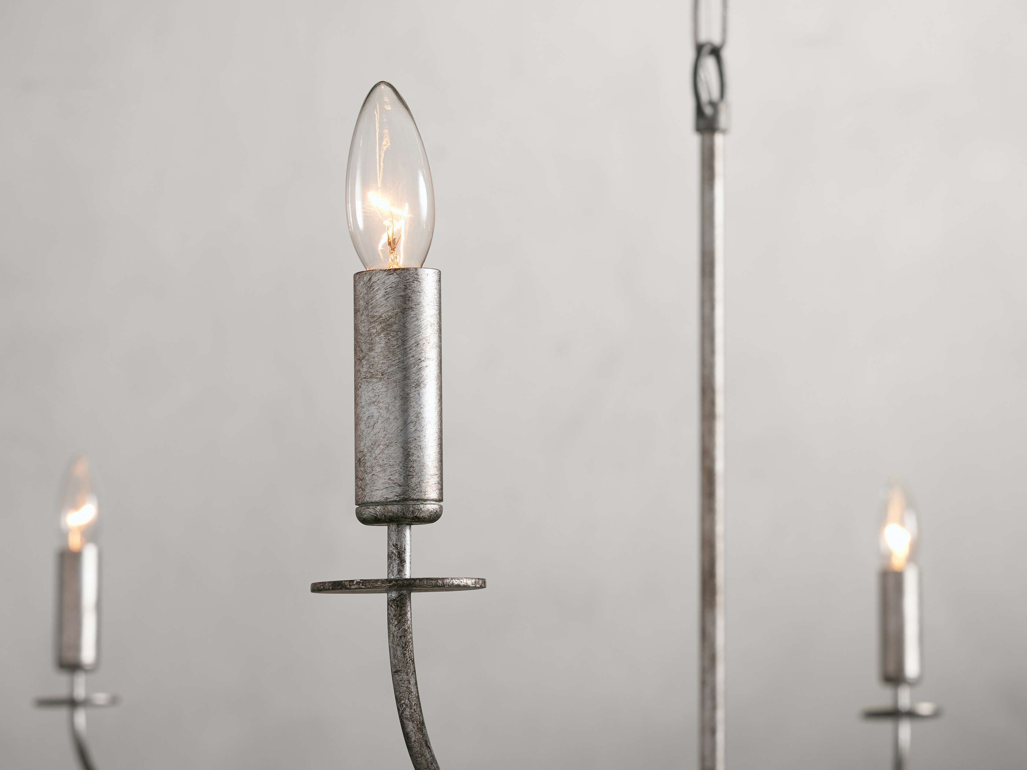 Franing Chandelier,SHOP ALL,metal chandelier,Farmhouse Arnett Round Chandelier in Silver