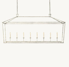 19TH C. ENGLISH OPENWORK RECTANGULAR CHANDELIER 54"72"