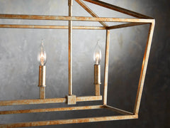 Franing Chandelier,SHOP ALL,metal chandelier,Farmhouse Garnet 41" Rectangular Chandelier