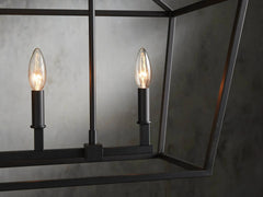 Franing Chandelier,SHOP ALL,metal chandelier,Farmhouse Garnet 41" Rectangular Chandelier