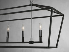 Franing Chandelier,SHOP ALL,metal chandelier,Farmhouse Garnet 54" Rectangular Chandelier