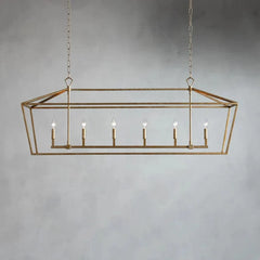 Franing Chandelier,SHOP ALL,metal chandelier,Farmhouse Garnet 54" Rectangular Chandelier