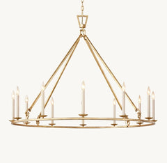 Franing Chandelier,SHOP ALL,metal chandelier,Farmhouse old brass 19TH C. ENGLISH OPENWORK ROUND CHANDELIER 50"