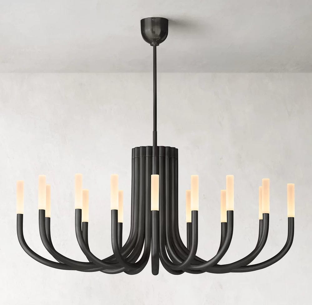 Franing Chandelier,SHOP ALL,metal chandelier,Farmhouse Rousse Classic Modern Chandelier 50''