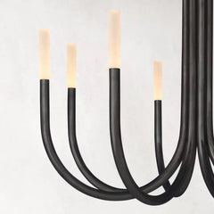Franing Chandelier,SHOP ALL,metal chandelier,Farmhouse Rousse Modern Alabaster Chandelier 38''