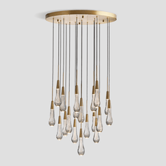Franing SHOP ALL,crystal chandelier,Ceiling,Island counter/dining room 24'' / BRASS Soltaire Round Chandelier 17'' 24'' 36'' 40'' 58''D