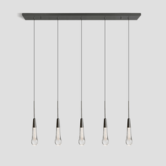 Franing SHOP ALL,crystal chandelier,Ceiling,Island counter/dining room BRONZE / 35'' (5 lights) Soltaire Linear Chandelier 22'' 35''W