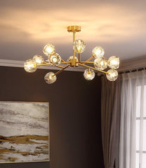Franing SHOP ALL，crystal chandelier，Chandelier Crystal Ball Round Cluster Chandelier