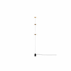 Franing SHOP ALL,floor，artistic，Ceiling 2Heads Gold Plug Linear Pendant Floor-to-Ceiling Lamp