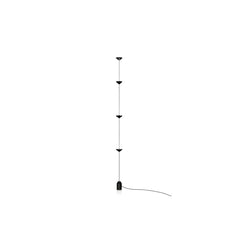 Franing SHOP ALL,floor，artistic，Ceiling 3Head Black Plug Linear Pendant Floor-to-Ceiling Lamp