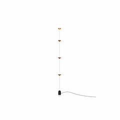 Franing SHOP ALL,floor，artistic，Ceiling 3Heads Gold Plug Linear Pendant Floor-to-Ceiling Lamp
