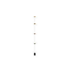 Franing SHOP ALL,floor，artistic，Ceiling 3Heads Gold Wiring Linear Pendant Floor-to-Ceiling Lamp
