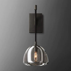 Franing shop all .wall .Crystal wall lamp Matte Black Hemisphere Sconce