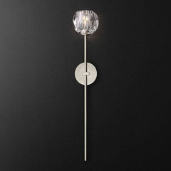 Franing shop all .wall .Crystal wall lamp Polished Nickel Boule Clear Crystal Grand Wall Sconce