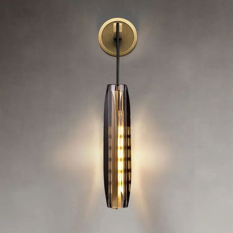 Franing shop all .wall .Crystal wall lamp Smoke Audrey Crystal Grand Wall Sconce