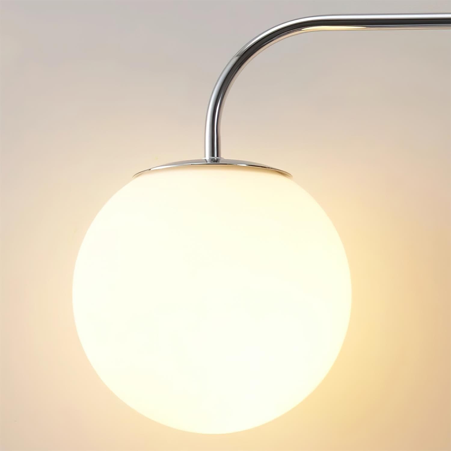 Franing Wall,SHOP ALL,glass wall light L7.1″xW25.6″xH9.1″ / Chrome & White / US Plug Dione Plug In Wall Lamp