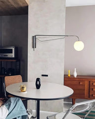 Franing Wall,SHOP ALL,glass wall light L7.1″xW25.6″xH9.1″ / Chrome & White / US Plug Dione Plug In Wall Lamp