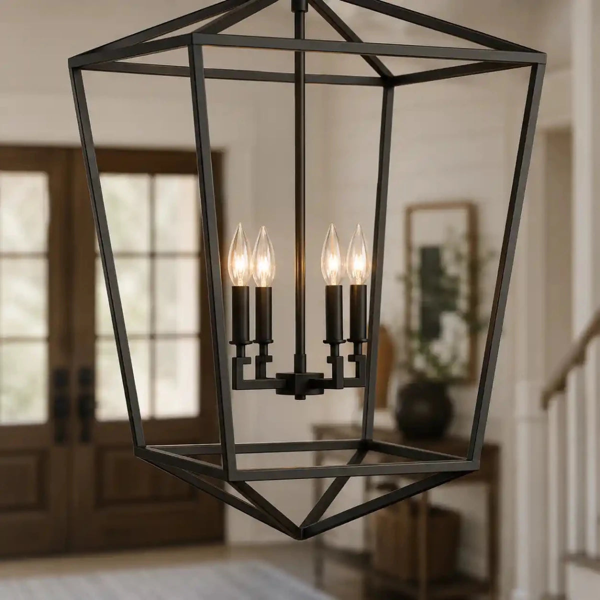 Garnet 33" Open Frame Chandelier - Modern Farmhouse Light by Franing - Chandelier,SHOP ALL,metal chandelier,Farmhouse
