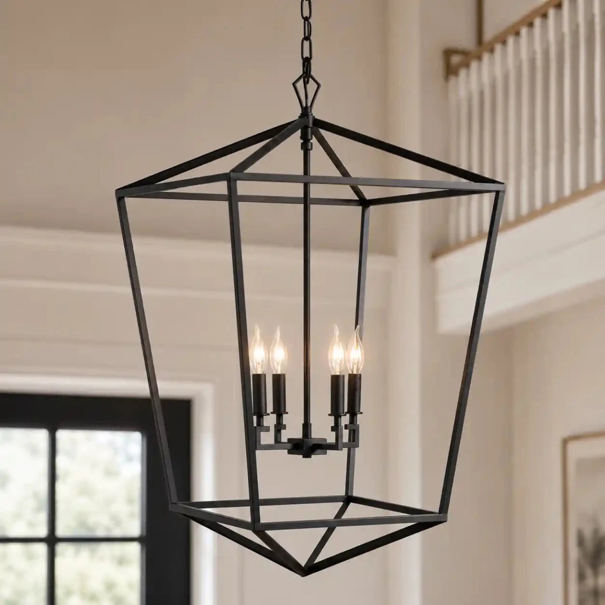 Garnet 33" Open Frame Chandelier - Modern Farmhouse Light by Franing - Chandelier,SHOP ALL,metal chandelier,Farmhouse