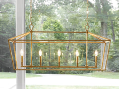 Garnet 41" Rectangular Chandelier by Franing - Chandelier,SHOP ALL,metal chandelier,Farmhouse