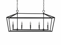 Garnet 41" Rectangular Chandelier by Franing - Chandelier,SHOP ALL,metal chandelier,Farmhouse