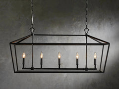 Garnet 41" Rectangular Chandelier by Franing - Chandelier,SHOP ALL,metal chandelier,Farmhouse