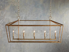 Garnet 41" Rectangular Chandelier by Franing - Chandelier,SHOP ALL,metal chandelier,Farmhouse