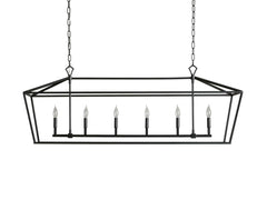 Garnet 54" Rectangular Chandelier by Franing - Chandelier,SHOP ALL,metal chandelier,Farmhouse