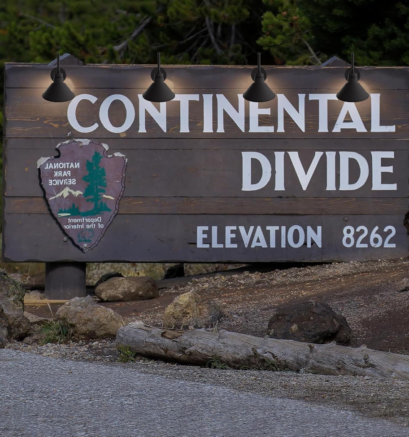 Gooseneck Outdoor Sign Light – Classic Farmhouse Style for Wall or Storefront by Franing - SHOP ALL,WALL,BARN，Metal wall light