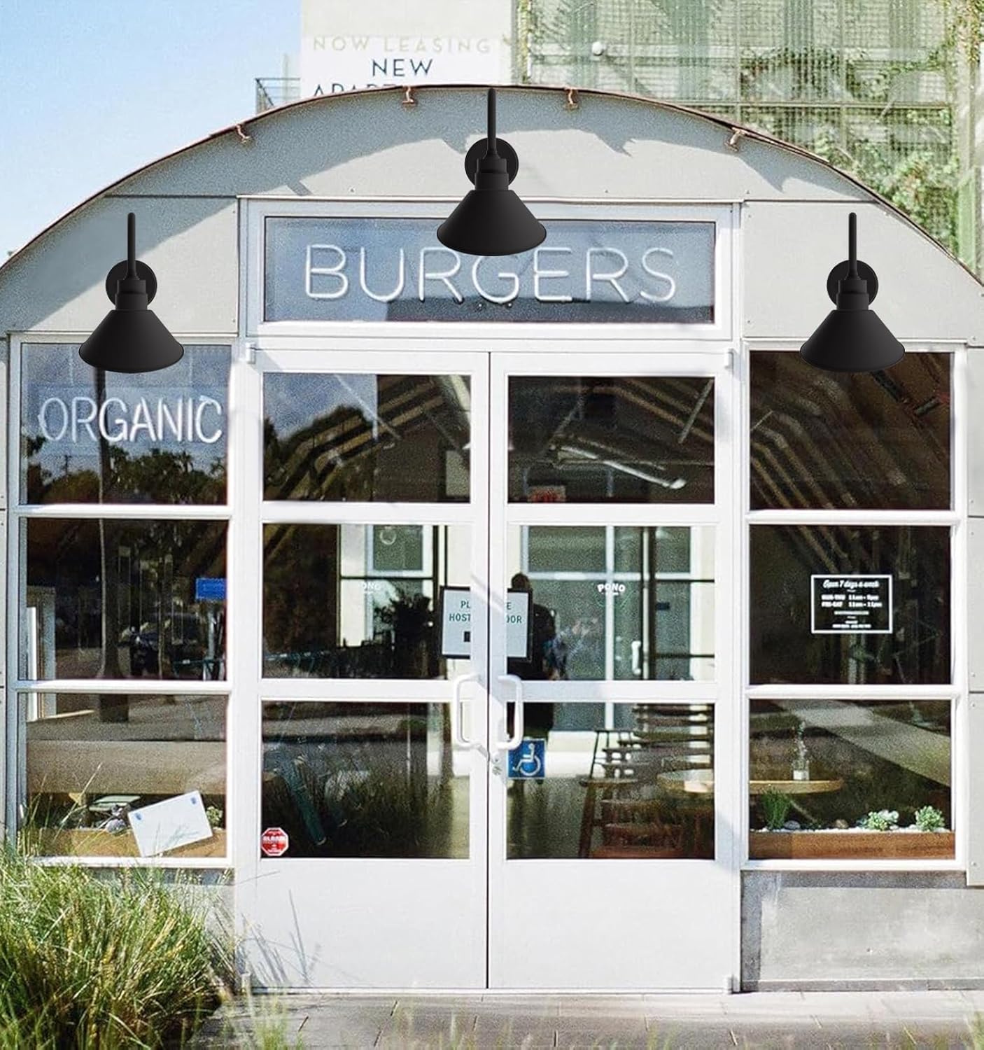 Gooseneck Outdoor Sign Light – Classic Farmhouse Style for Wall or Storefront by Franing - SHOP ALL,WALL,BARN，Metal wall light