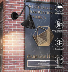 Gooseneck Outdoor Sign Light – Classic Farmhouse Style for Wall or Storefront by Franing - SHOP ALL,WALL,BARN，Metal wall light