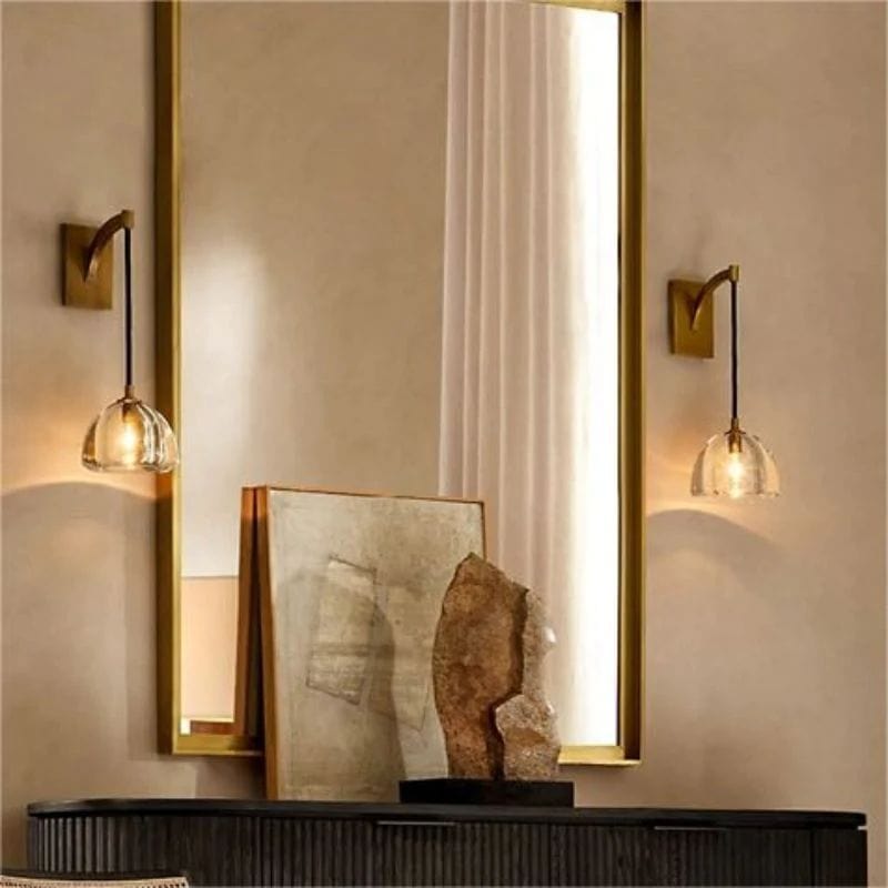 Hemisphere Sconce by Franing - shop all .wall .Crystal wall lamp