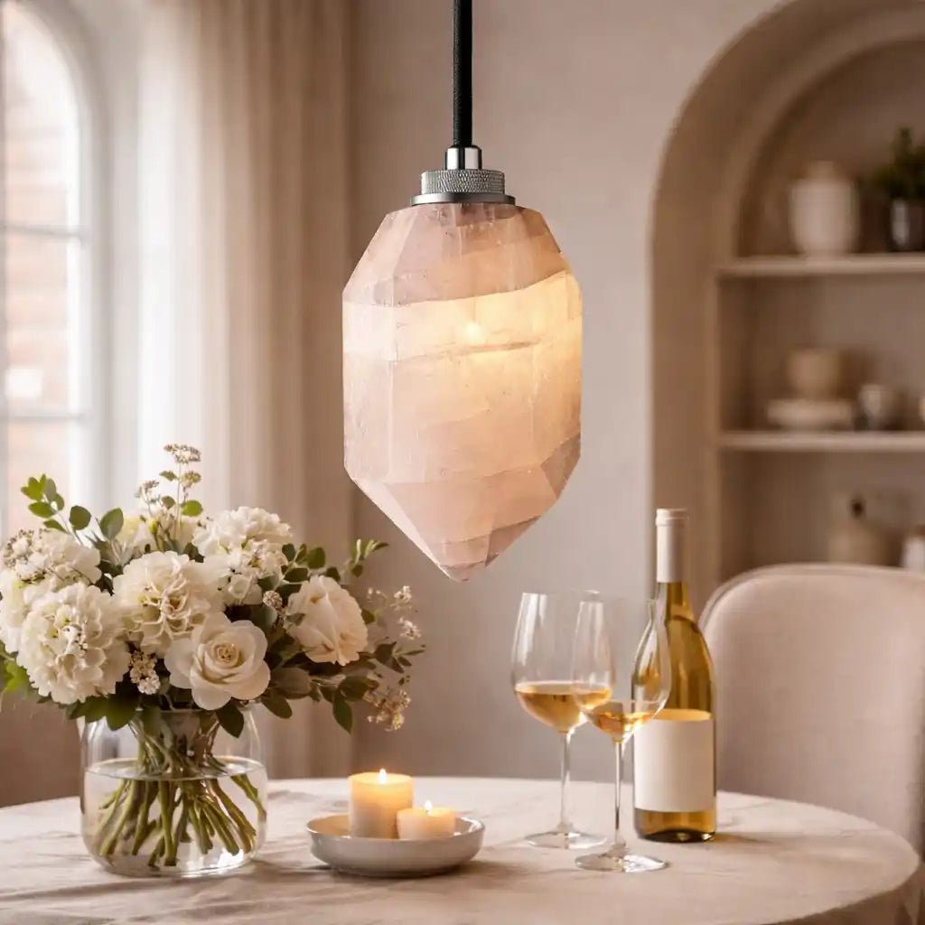 Huxley Calcite Alabaster Pendant by Franing - SHOP ALL,pendant,Alabaster