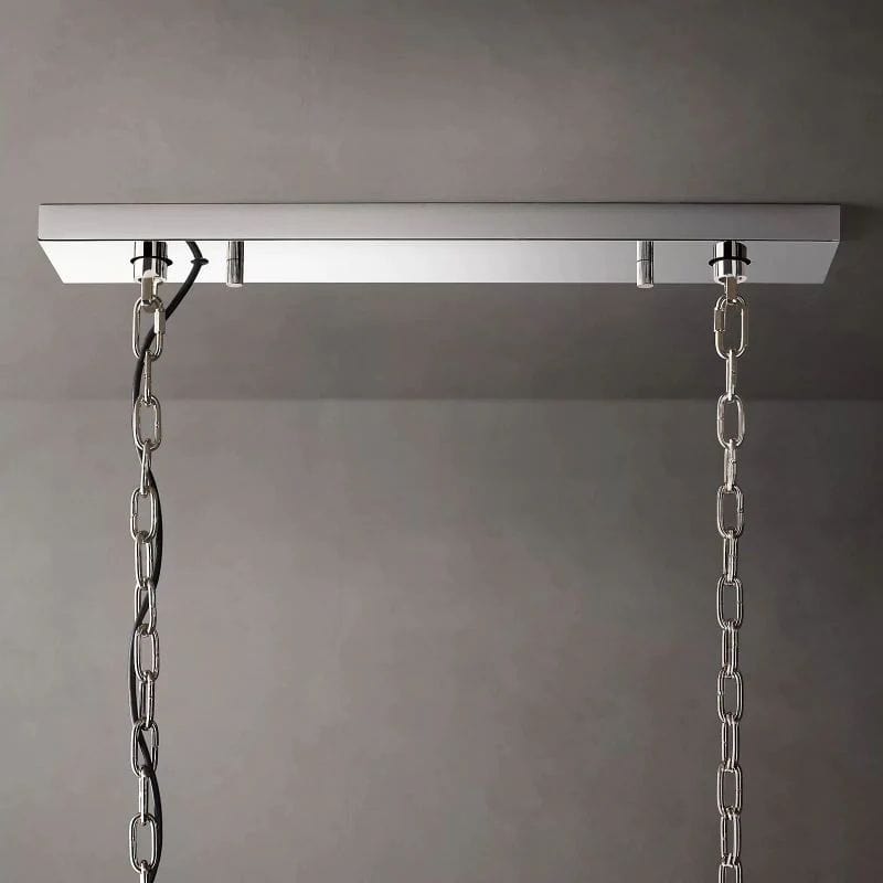 Huxley Calcite Alabaster Rectangular Chandelier 42" by Franing - Chandelier .SHOP ALL .Alabaster，Island counter/dining room