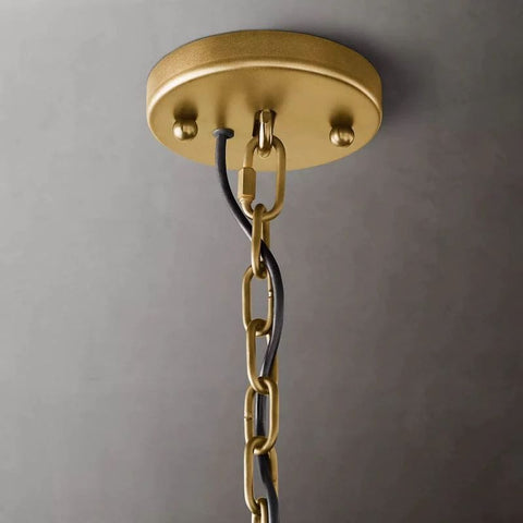 Huxley Calcite Alabaster Round Chandelier 31" by Franing - Chandelier .SHOP ALL .Alabaster