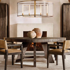 Michaul Beck Round Chandelier 33" - Franing