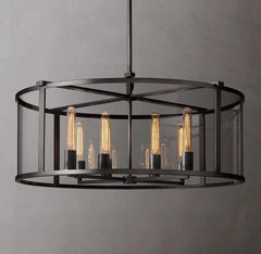 Michaul Beck Round Chandelier 33" - Franing